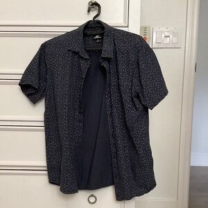 #0392 Navy blue button up Size M Brand O’Neal